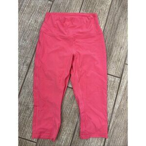 Lululemon Size 6 Align High Rise Crop 23" GLZP Glaze Pink Athletic Gym $98